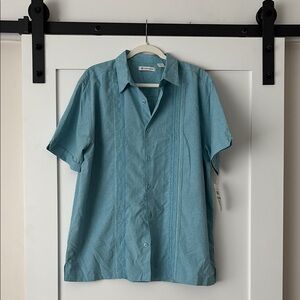 Men's Blue Short Sleeve Shirt